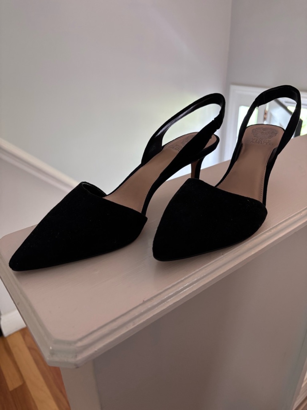 Vince Camuto Black Pointed Slingback Heels - Women's Pumps 10M - New without box